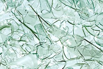 Glasbrecher Glasscherben.