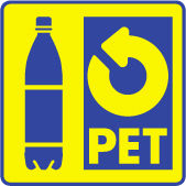 PET-Recycling. PET-Recycling-Logo.